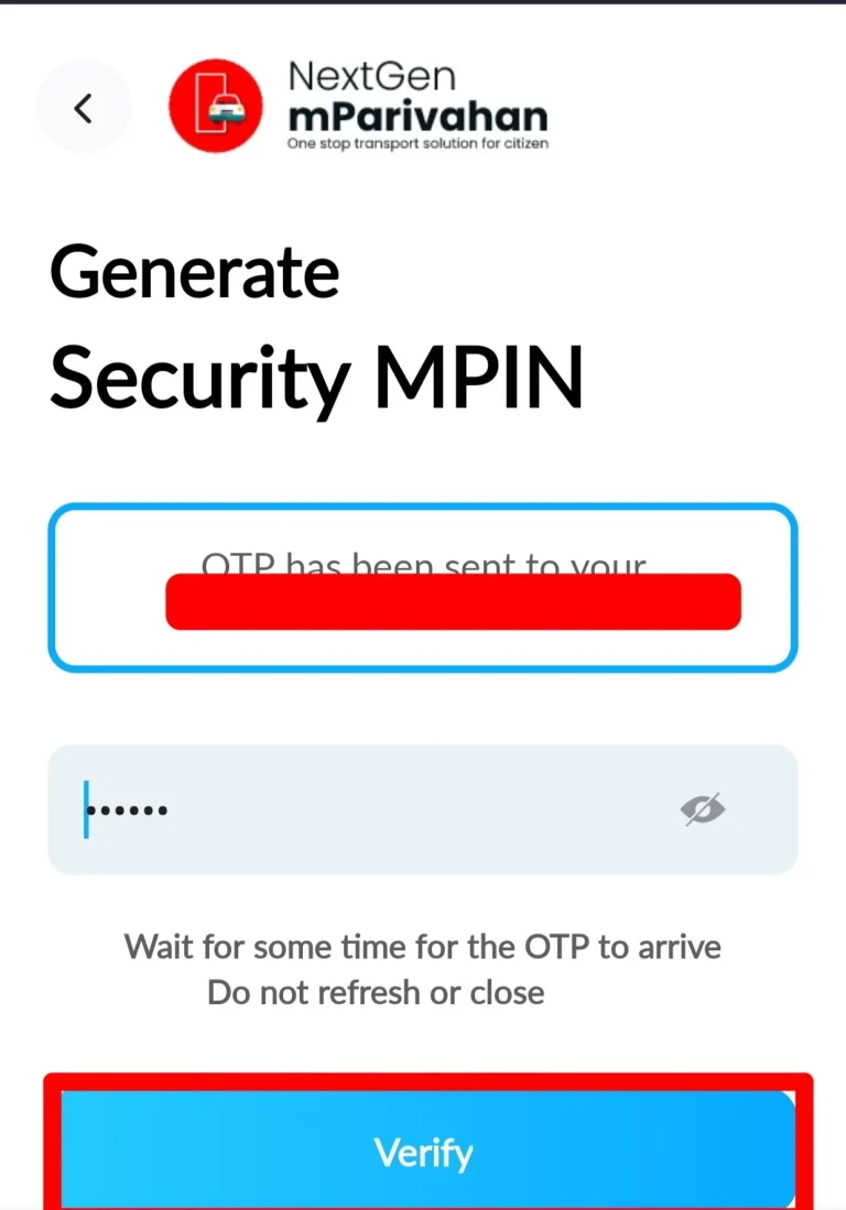 mParivahan Generate MPI