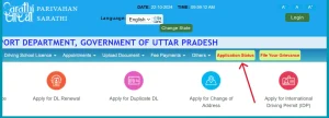 Driving licence status check online